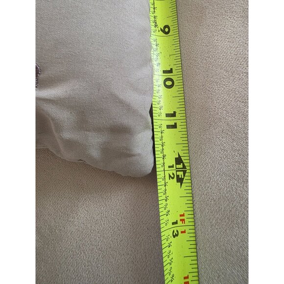 Floral Embroidered Throw Pillow Beige & Purple 15"x12" - Picture 6 of 6